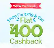  Flat Rs.400 cashback on orders above Rs.799 on Mamaearth Products